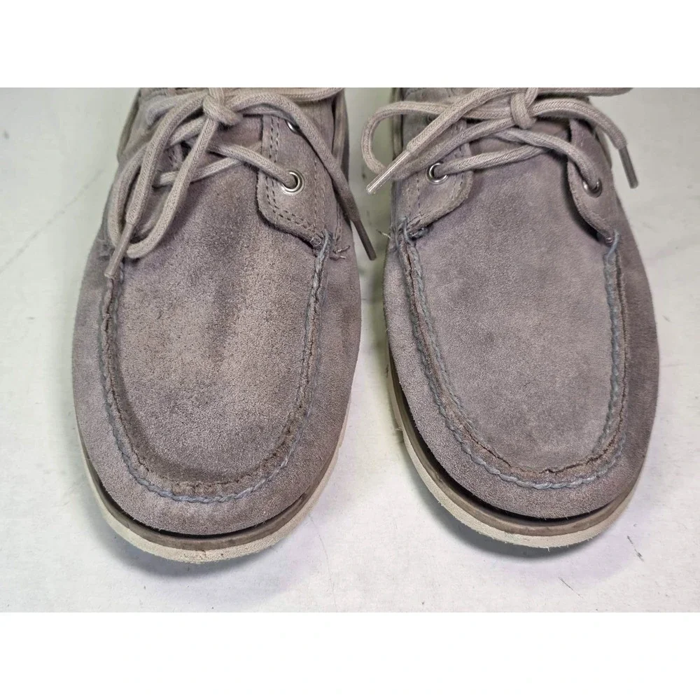 Timberland SensorFlex Men's Loafers Size 11 Gray Suede Boat Deck Casual Shoes‎